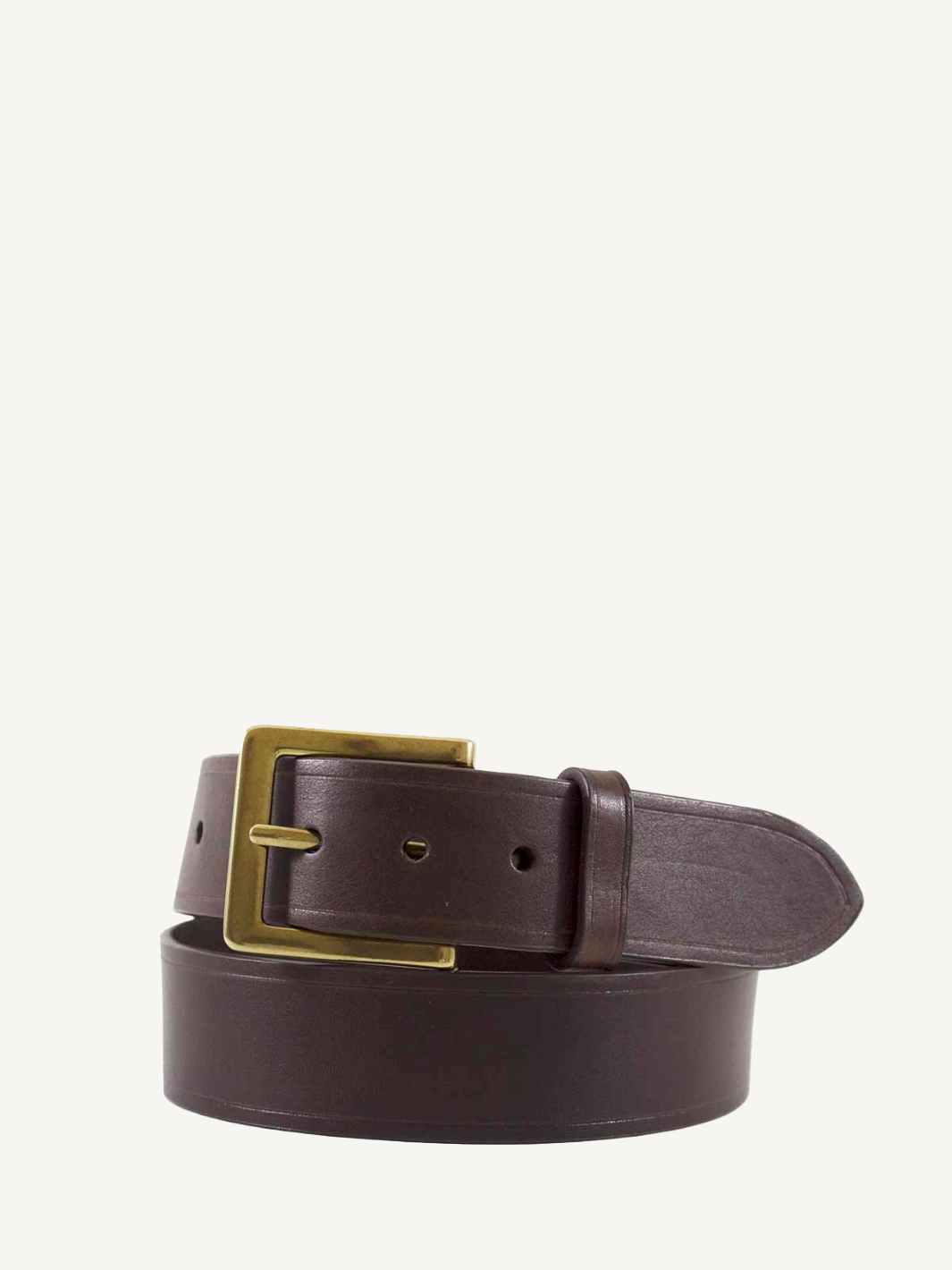 Genuine Leather Jean Belt 40mm Brown USA Made Durable Classic