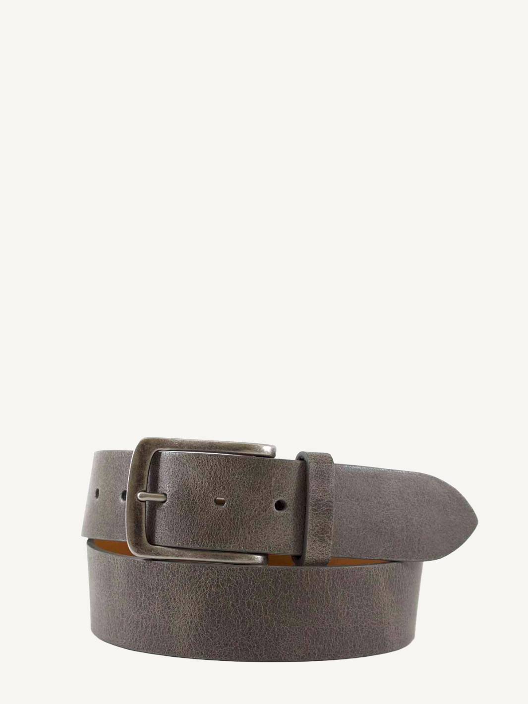 Usa Crafted Distressed Leather Belt Vintage Leather Grey