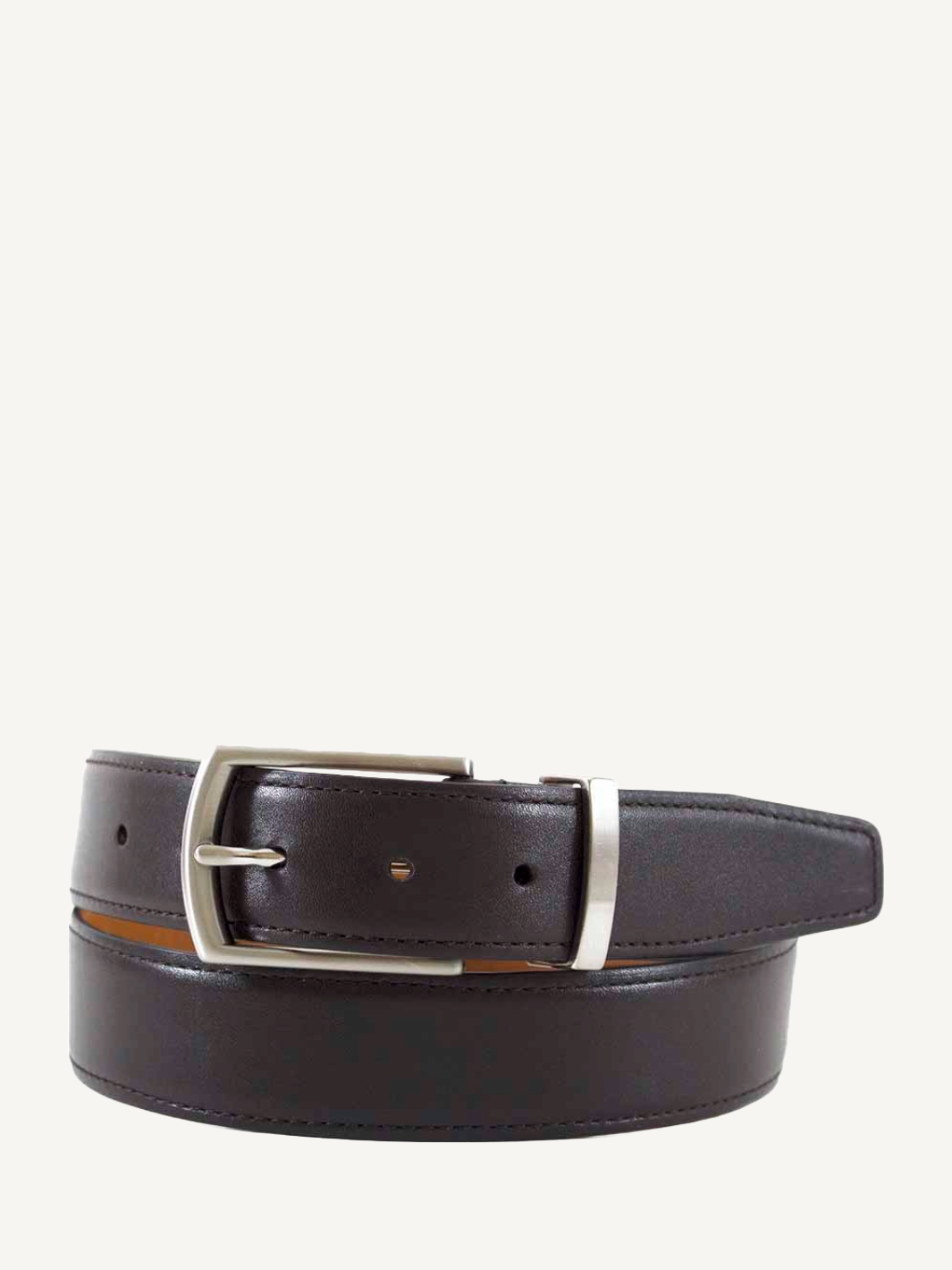 Made In Usa Black Glazed Nappa Leather Belt 35mm Width