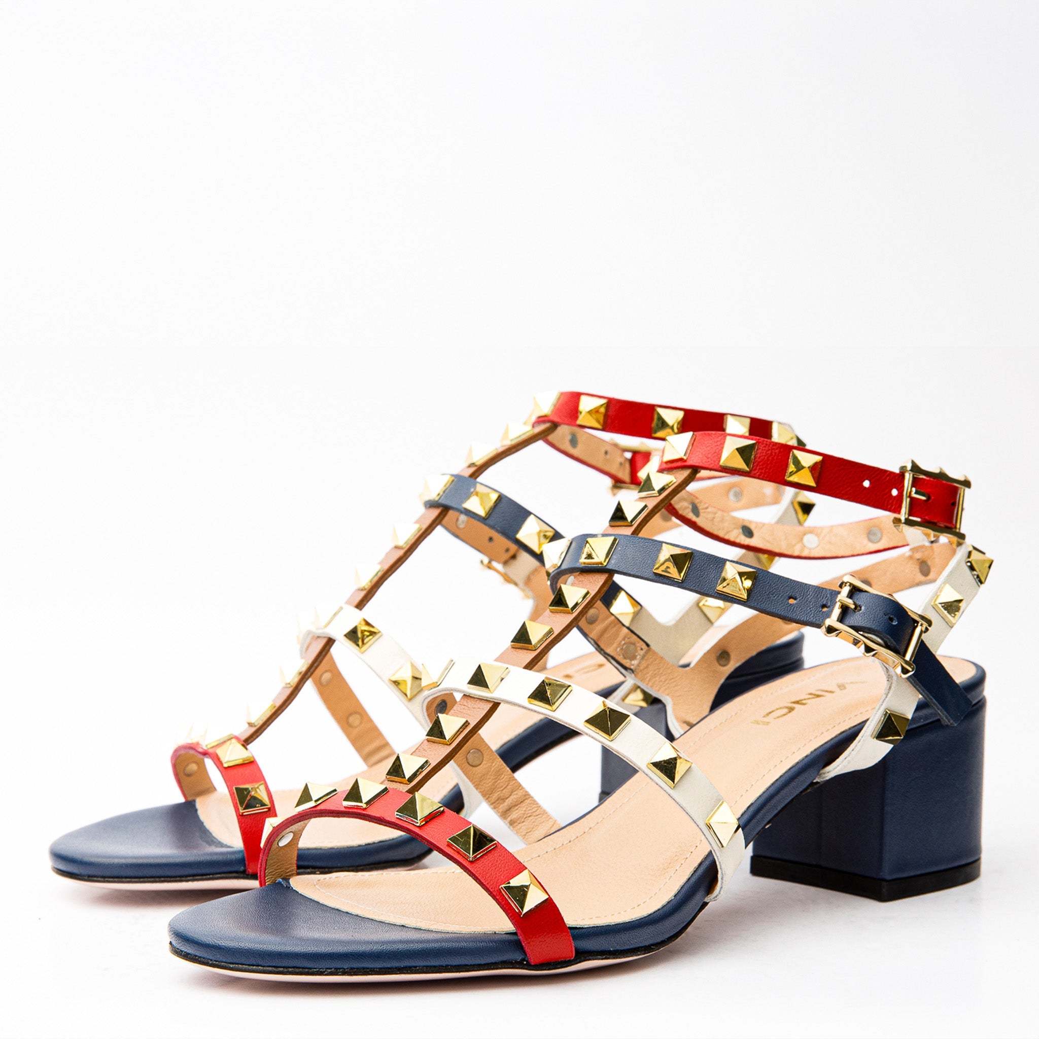 The Nejapa Multicolor Multi Strap Leather Women Sandal