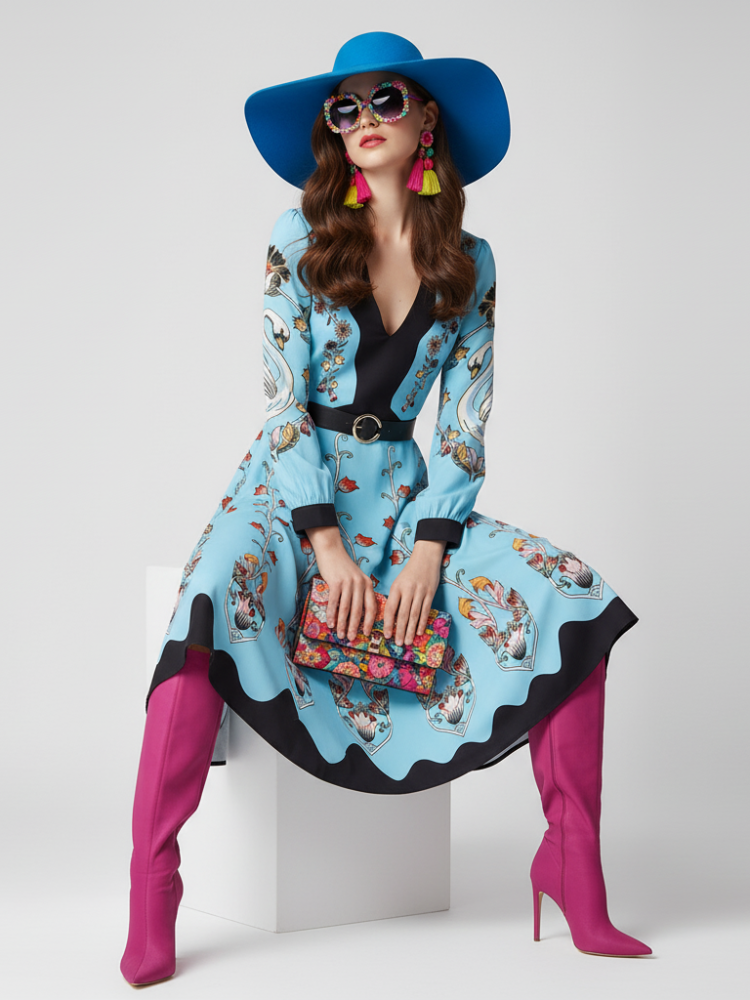 BYMANYC New York Waist Cinched Floral Dress Women’s