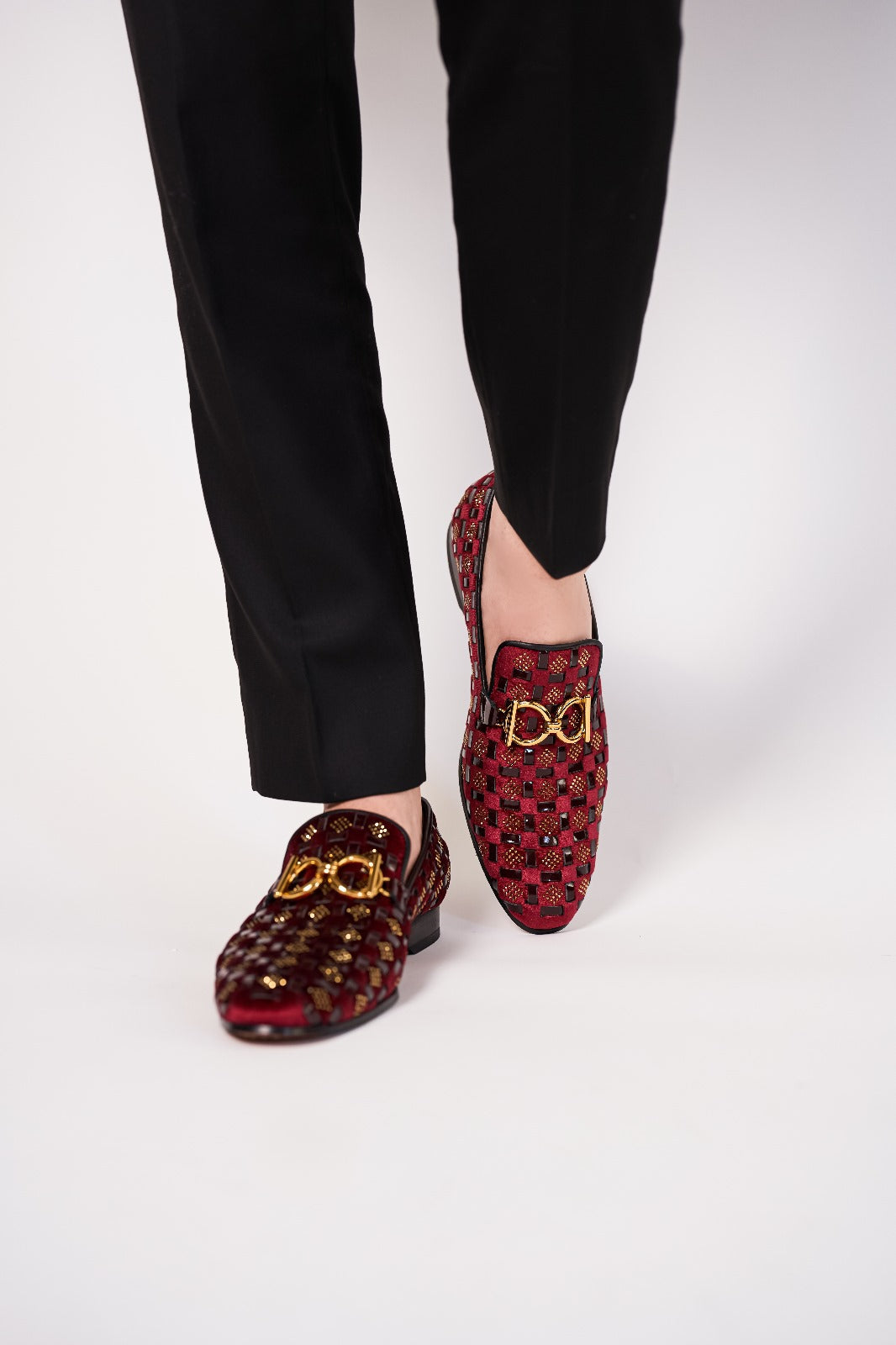 The Vicino Shoe Burgundy Bit Dress Loafer Limited Edition Men Shoe