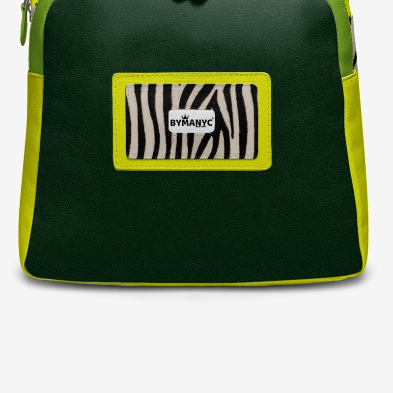 BYMANYC New York Zebra Jungle Backpack Vegan Leather