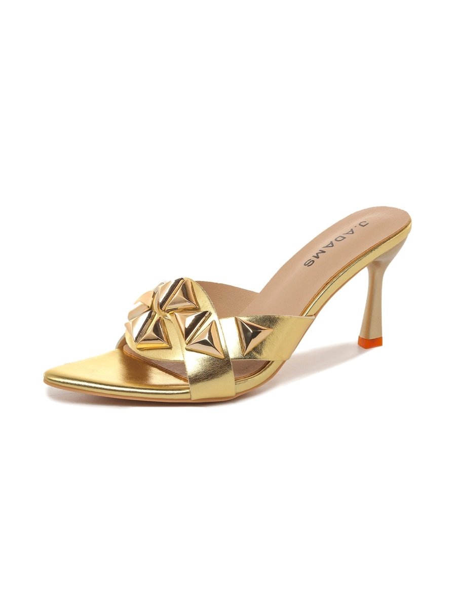 Aaliyah | Gold Heels by J.Adams – Don't Panic Shoes