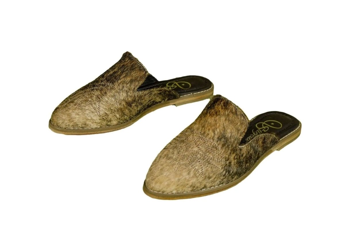 Abby Cowhide Mules – Size 6 by Stiefeld Boots – Don't Panic Shoes