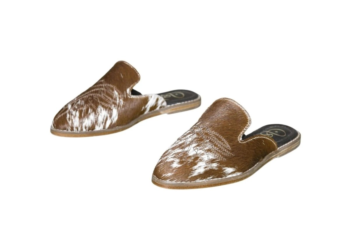 Abby Cowhide Mules – Size 6 by Stiefeld Boots – Don't Panic Shoes