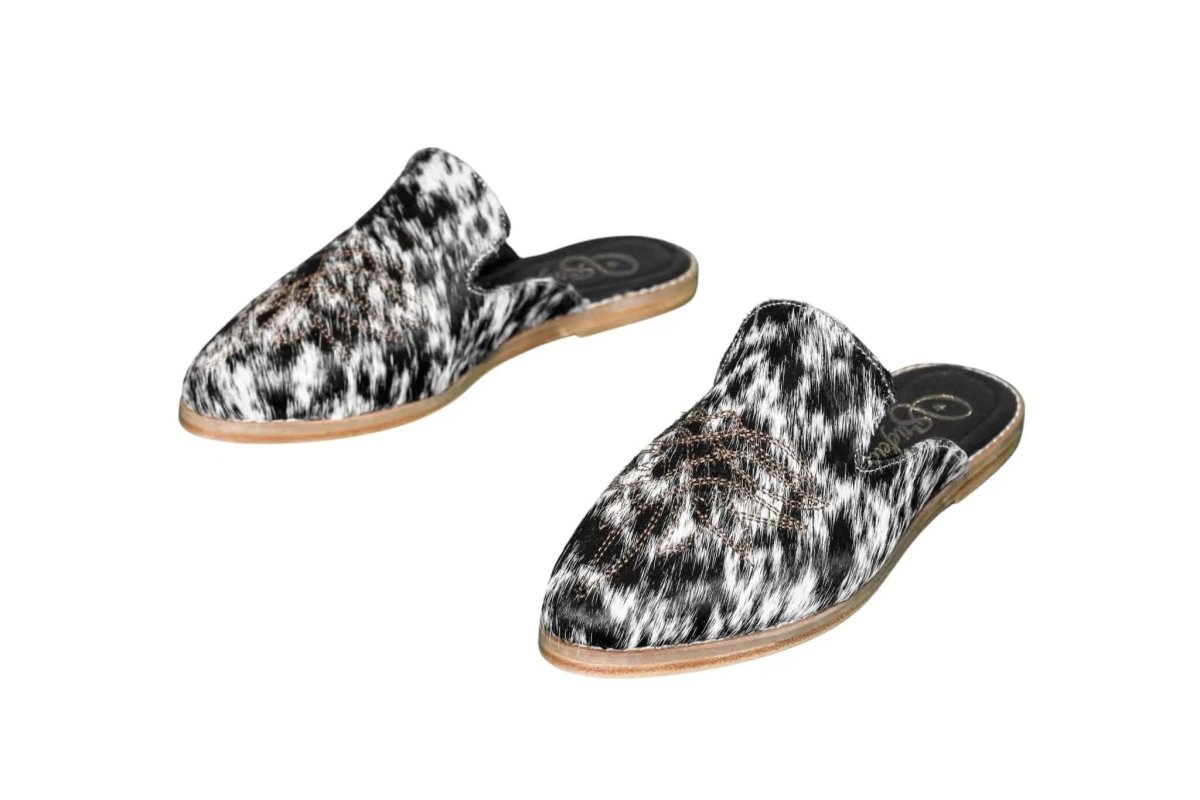 Abby Cowhide Mules – Size 7 by Stiefeld Boots – Don't Panic Shoes