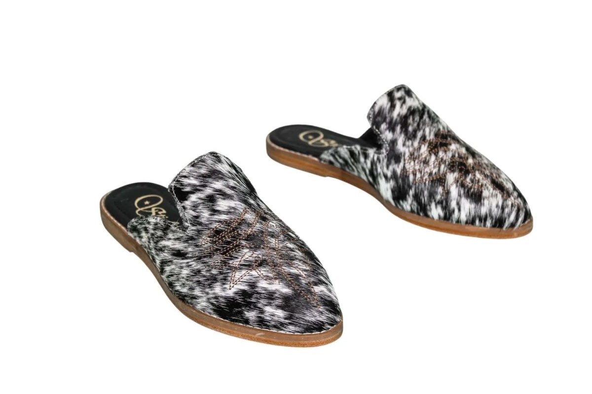 Abby Cowhide Mules – Size 7 by Stiefeld Boots – Don't Panic Shoes