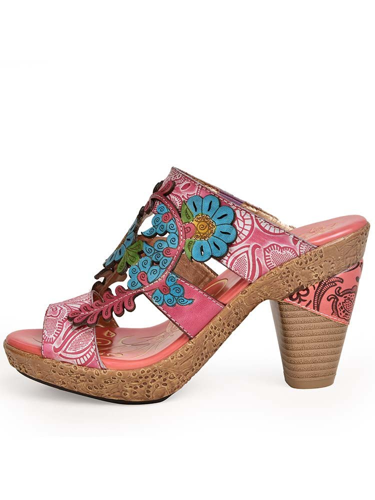 Addyson Fish Mouth Genuine Leather Sandals Sandals by Colorstepshoes – Don't Panic Shoes