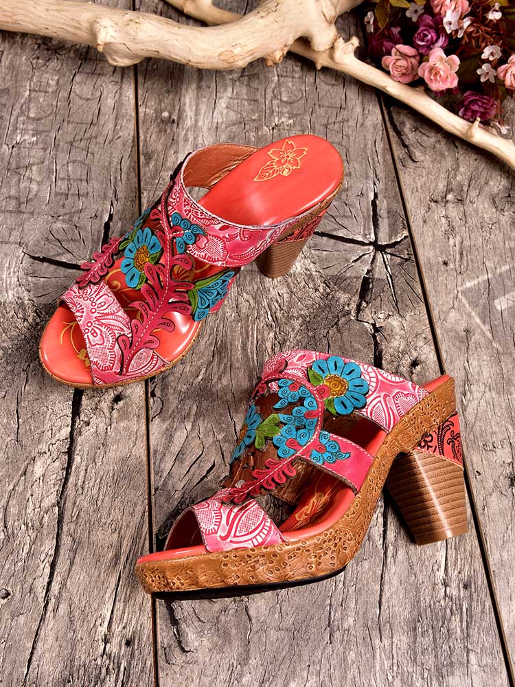 Addyson Fish Mouth Genuine Leather Sandals Sandals by Colorstepshoes – Don't Panic Shoes