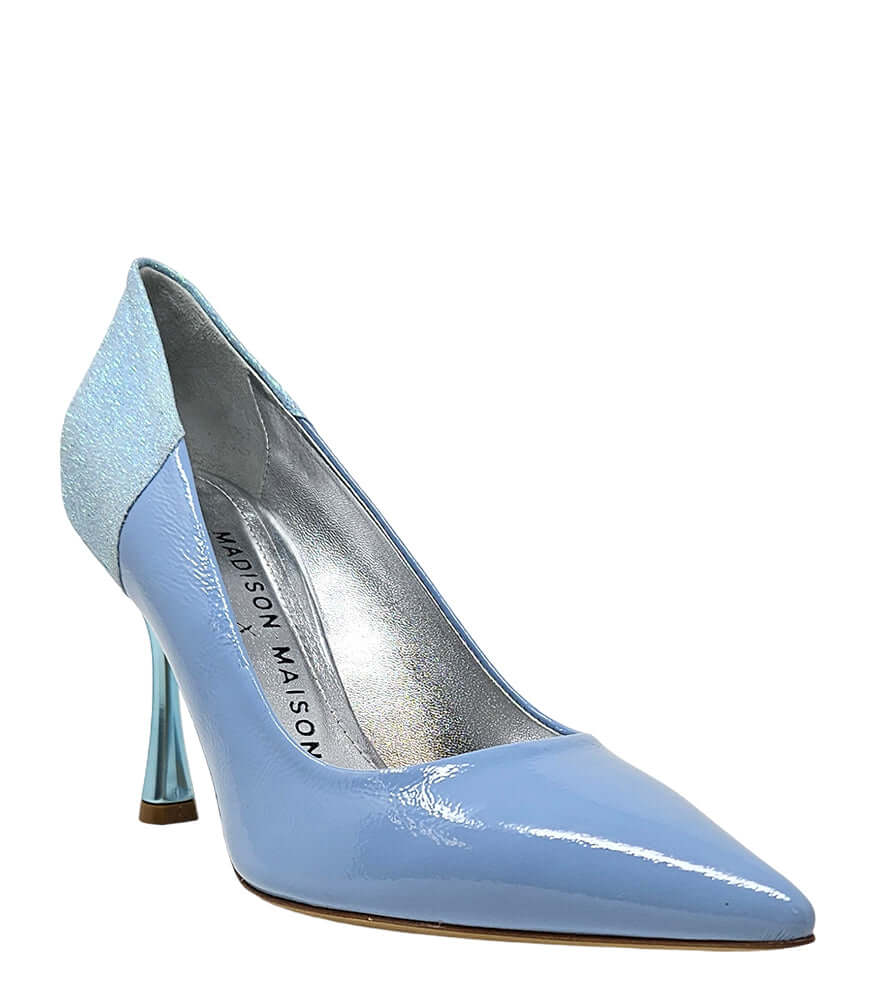 Madison Maison Alena Blue/Light Blue High Heel Glitter Pump