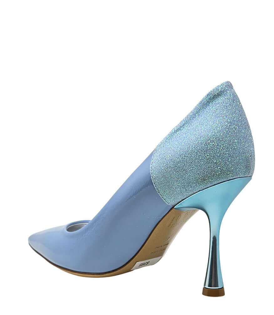 Madison Maison Alena Blue/Light Blue High Heel Glitter Pump