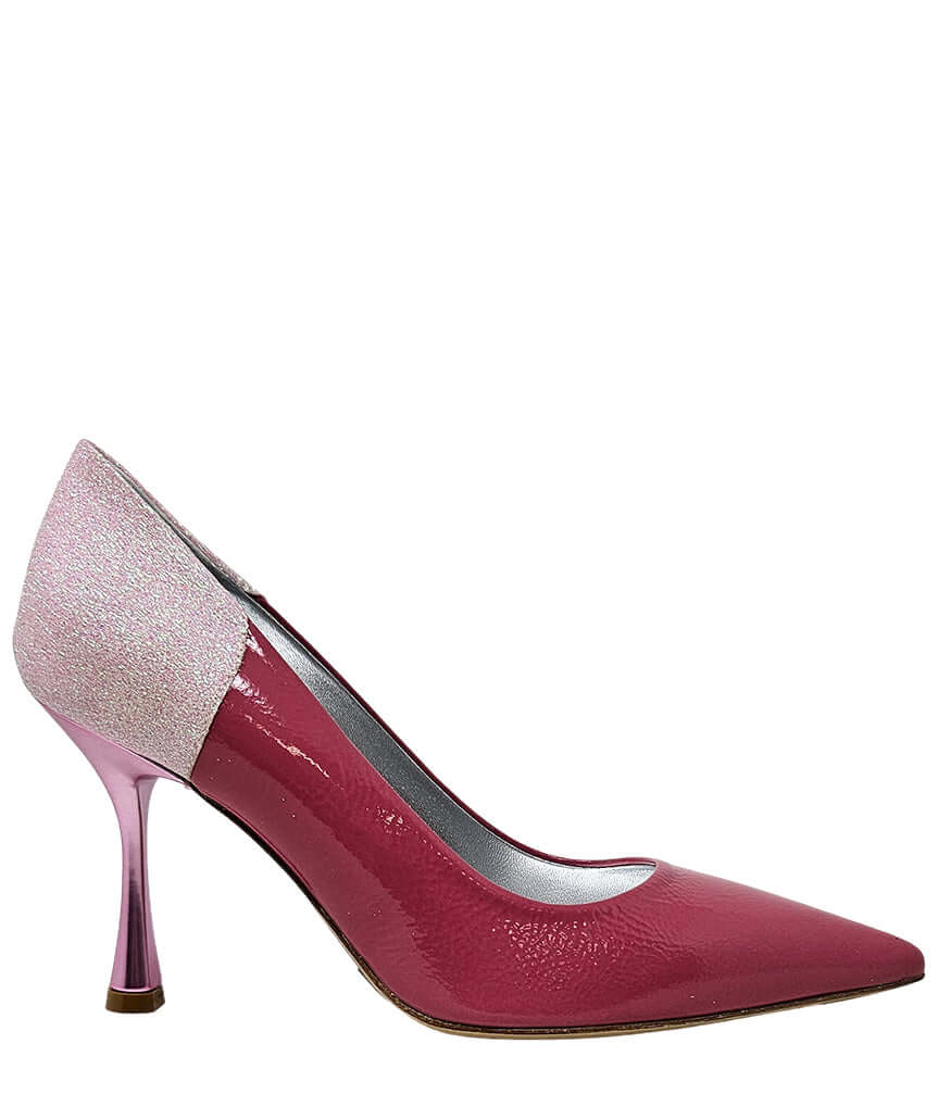 Madison Maison Alena Rose/Pink High Heel Glitter Pump