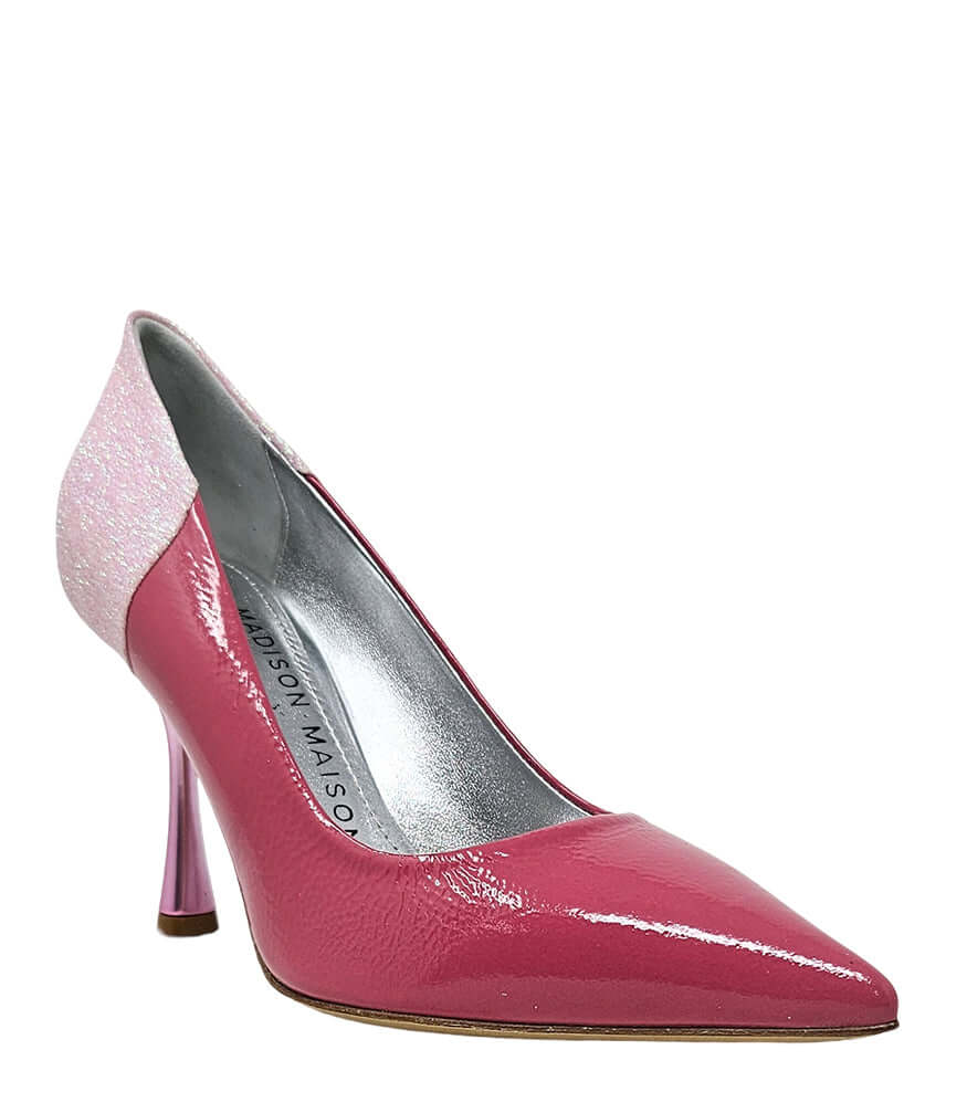 Madison Maison Alena Rose/Pink High Heel Glitter Pump