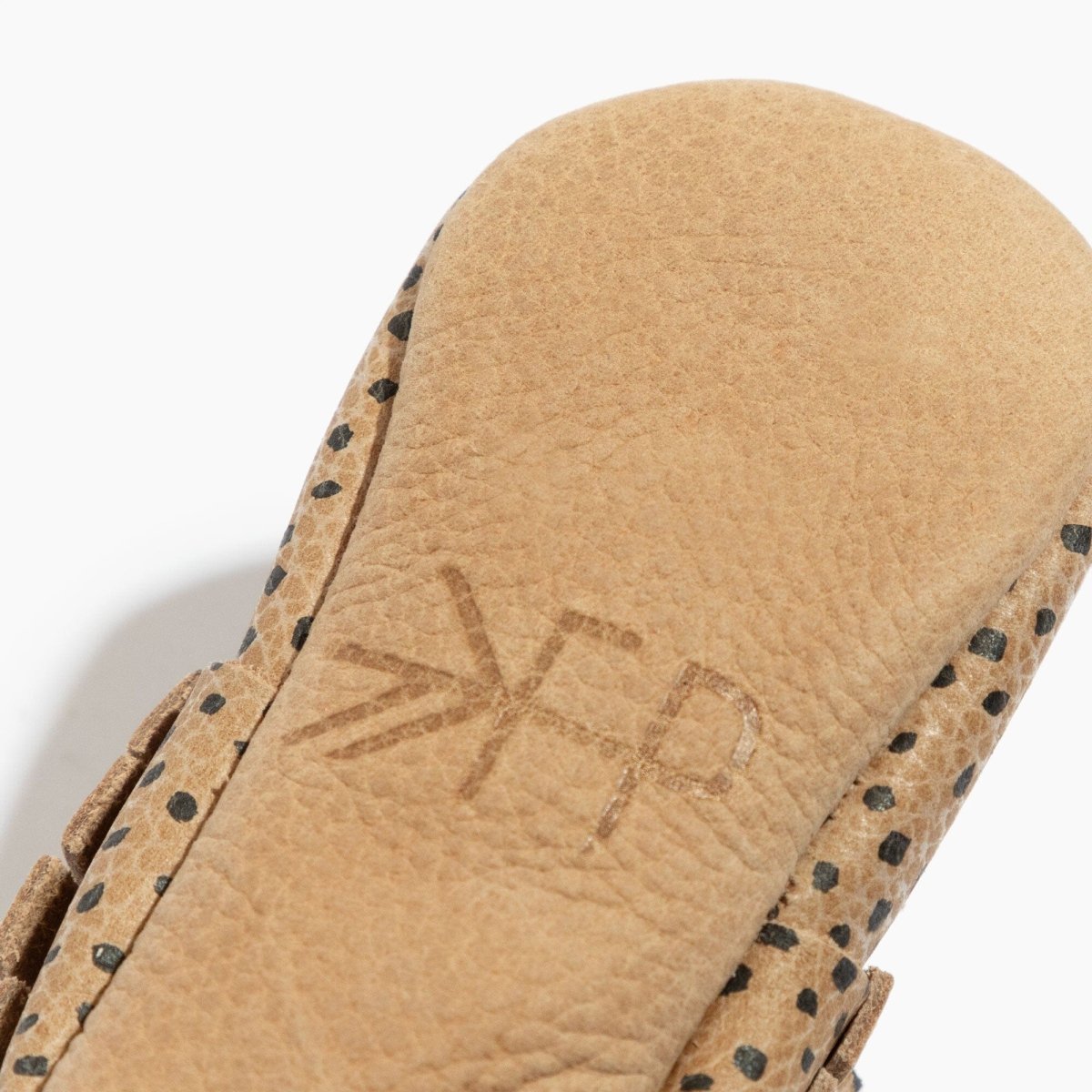 Almond Speckles Moccasin Baby Shoe Moccasin by Freshly Picked – Don't Panic Shoes