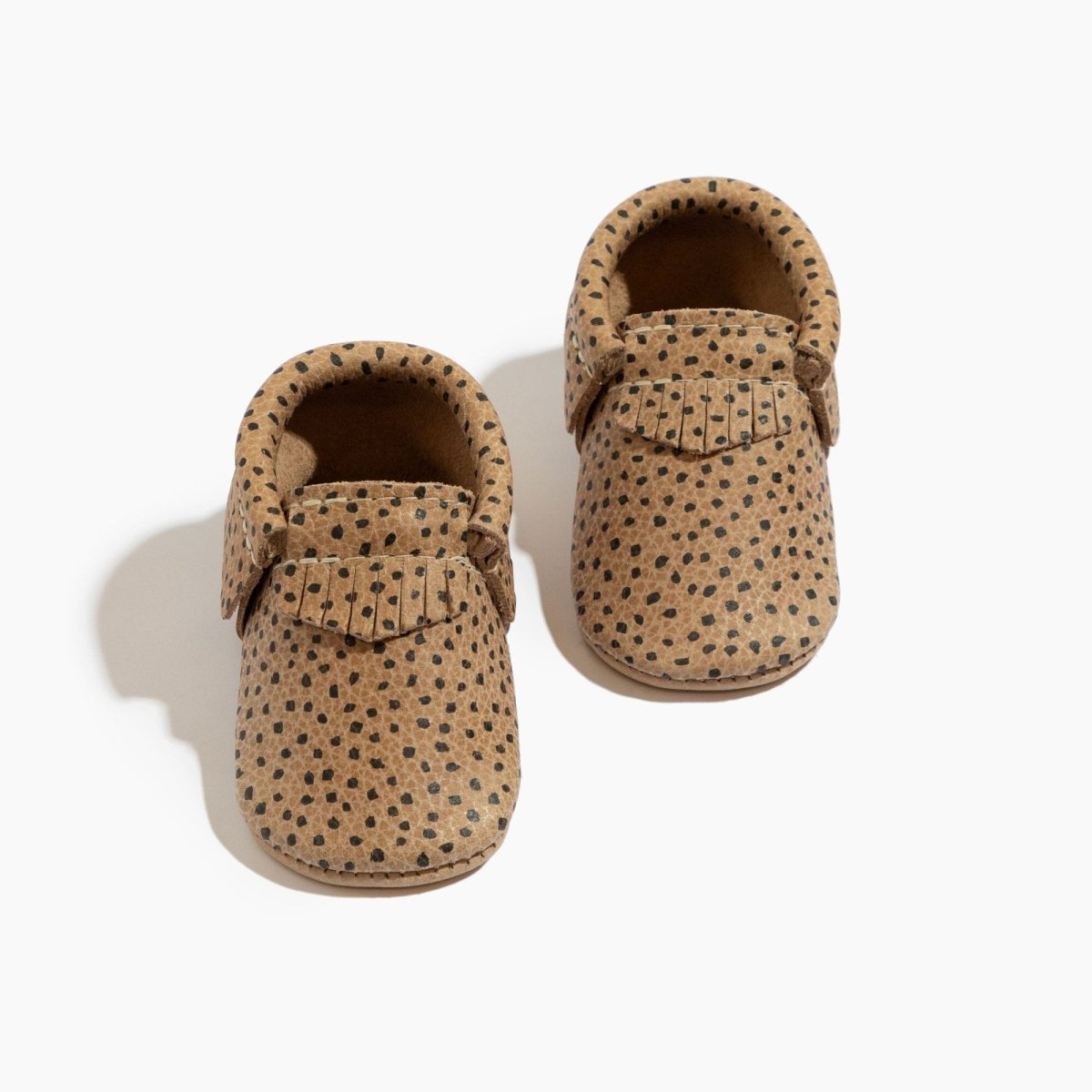 Almond Speckles Moccasin Baby Shoe Moccasin by Freshly Picked – Don't Panic Shoes
