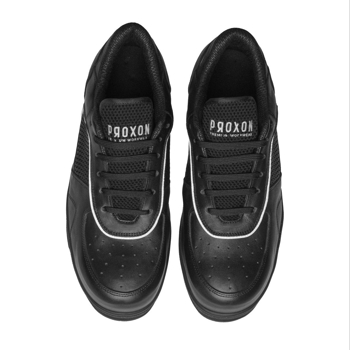 Aluminum Toe Tennis Shoe Action Black by Proxon Premium Workwear – Don't Panic Shoes