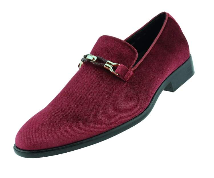 Amali Aller Men's Velvet Slippers Burgundy Velvet Smoking Slippers by Amali – Don't Panic Shoes