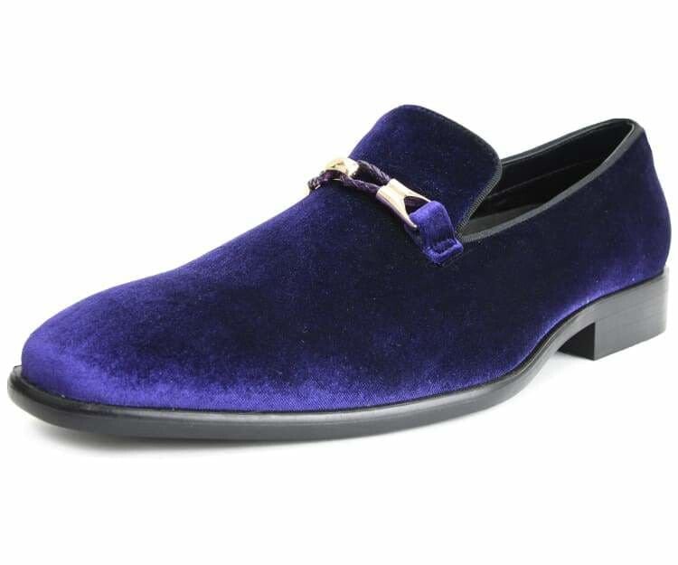 Amali Aller Vibrant Purple Velvet Smoking Slippers For Men Smoking Slippers by Amali – Don't Panic Shoes