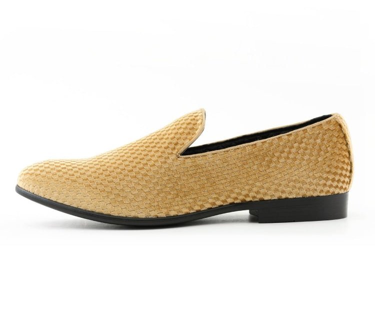 Amali Blaze Gold Smoking Slippers by Amali – Don't Panic Shoes