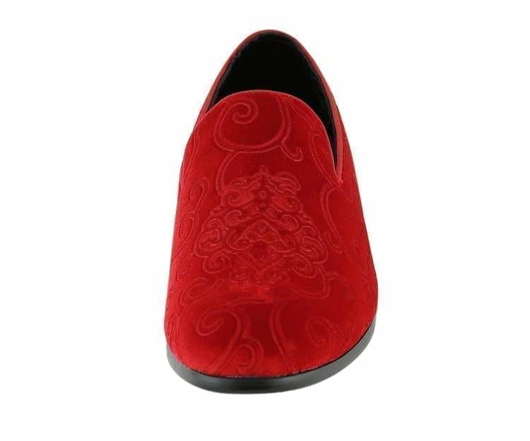 Amali Bryant Paisley Elegance Velvet Loafers For Men Smoking Slippers by Amali – Don't Panic Shoes