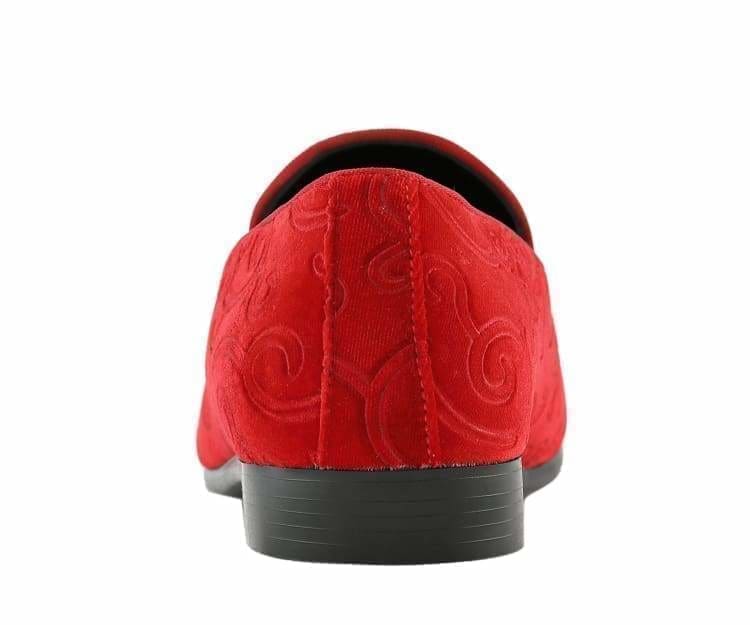 Amali Bryant Paisley Elegance Velvet Loafers For Men Smoking Slippers by Amali – Don't Panic Shoes
