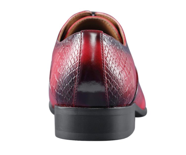 Amali Burke Men’S Red Leather Oxford Dress Shoes Oxfords by Amali – Don't Panic Shoes