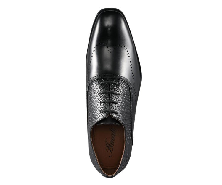 Amali Burke Noir Oxford ShoeS Men’s Black Leather Oxfords by Amali – Don't Panic Shoes