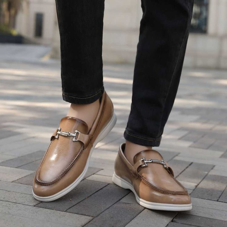 Amali Cahill ClaSsic Loafers Men’s Leather Beige Loafers by Amali – Don't Panic Shoes