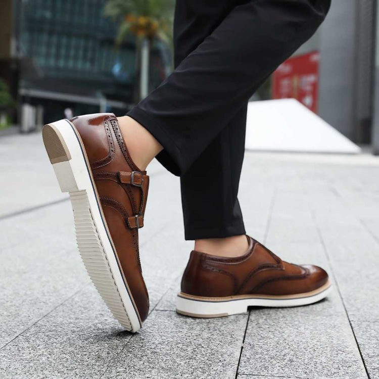 Amali Dario Monk Strap ShoeS Men’s Smooth Cognac Leather Oxfords by Amali – Don't Panic Shoes