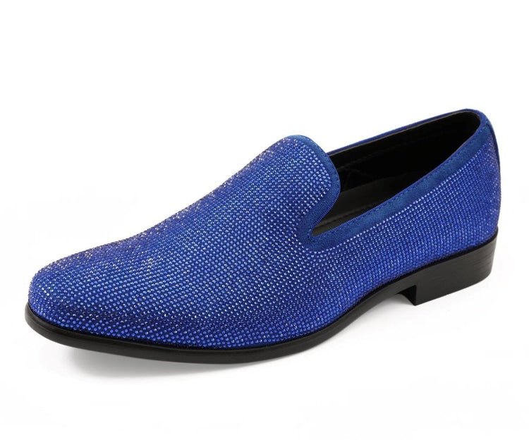 Amali Dazzle Royal Smoking Slippers by Amali – Don't Panic Shoes