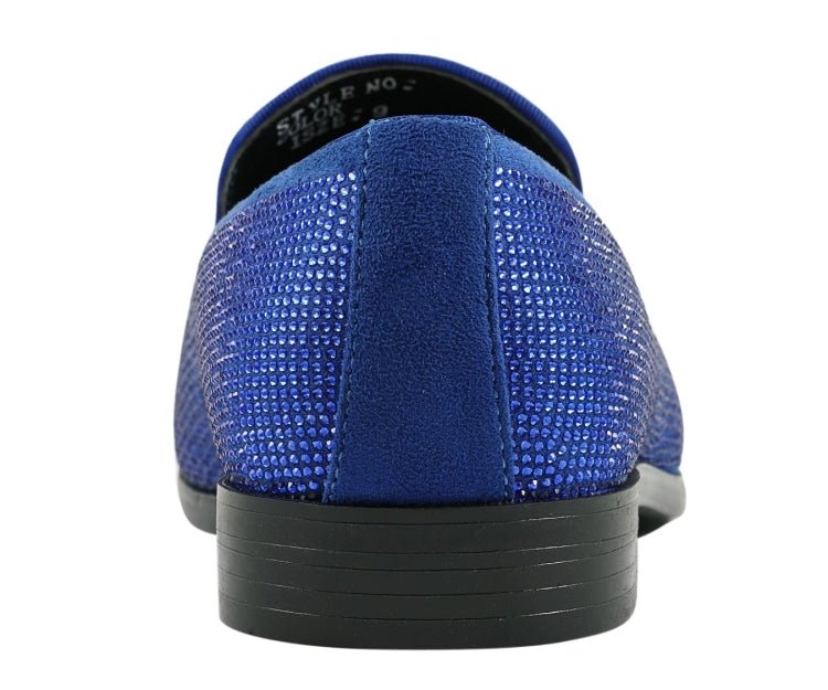 Amali Dazzle Royal Smoking Slippers by Amali – Don't Panic Shoes