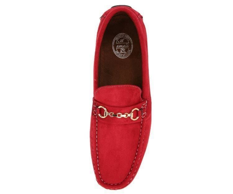 Amali Ecker Red Driving Moccasins by Amali – Don't Panic Shoes