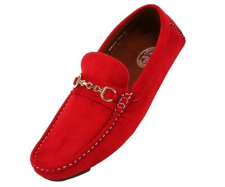 Amali Ecker Red Driving Moccasins by Amali – Don't Panic Shoes