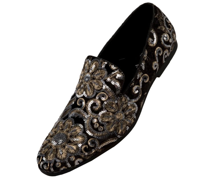 Amali Fabian Black Smoking Slippers by Amali – Don't Panic Shoes