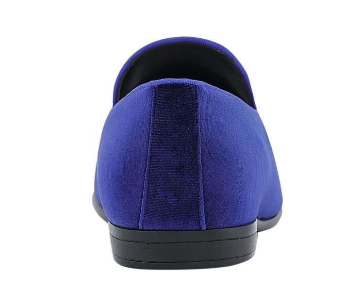 Amali Fabio Navy Smoking Slippers by Amali – Don't Panic Shoes