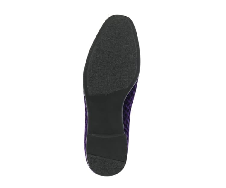 Amali Felix Purple Velvet Women’S Smoking Slipper Smoking Slippers by Amali – Don't Panic Shoes