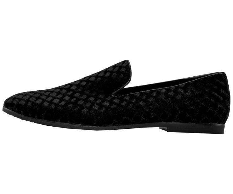 Amali FiShman Black Women’s Soft Velvet Slip On Slippers Loafers by Amali – Don't Panic Shoes