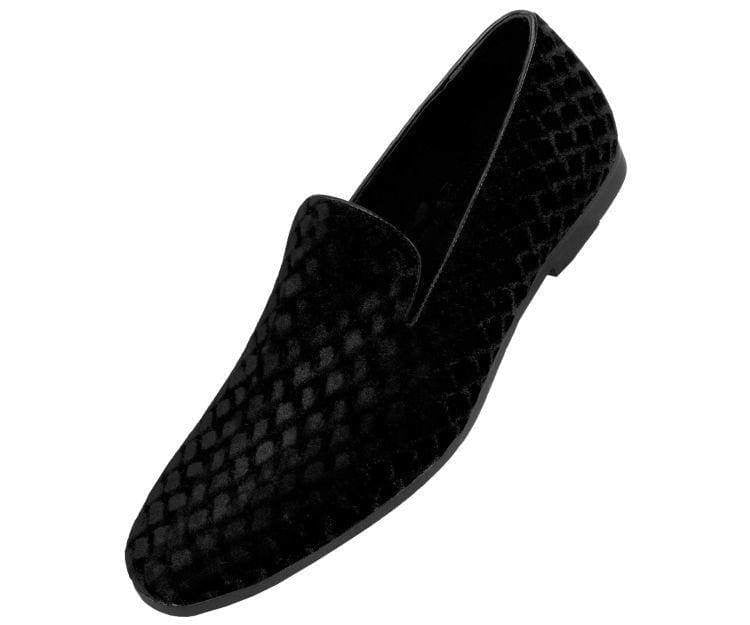 Amali FiShman Black Women’s Soft Velvet Slip On Slippers Loafers by Amali – Don't Panic Shoes