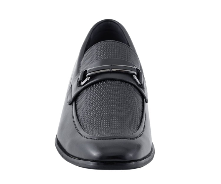 Amali Gerald Black Men’S Slip On Loafers Rubber Sole Loafers by Amali – Don't Panic Shoes