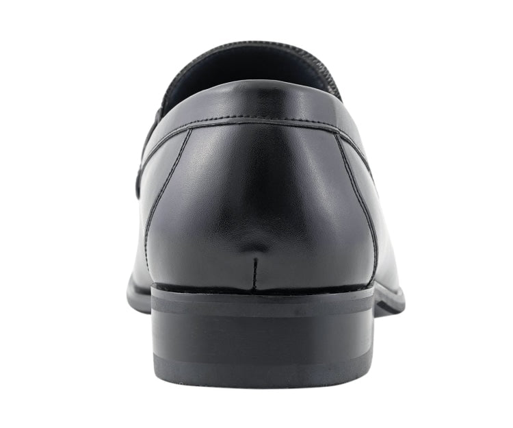 Amali Gerald Black Men’S Slip On Loafers Rubber Sole Loafers by Amali – Don't Panic Shoes