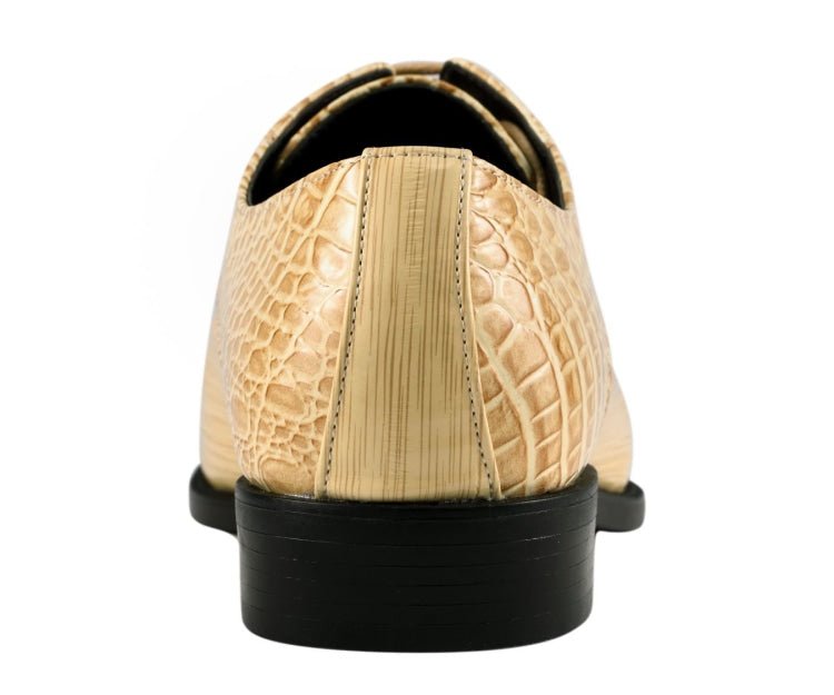 Amali Harvey Croc Men's Exotic Leather Dress Shoes Oxfords by Amali – Don't Panic Shoes