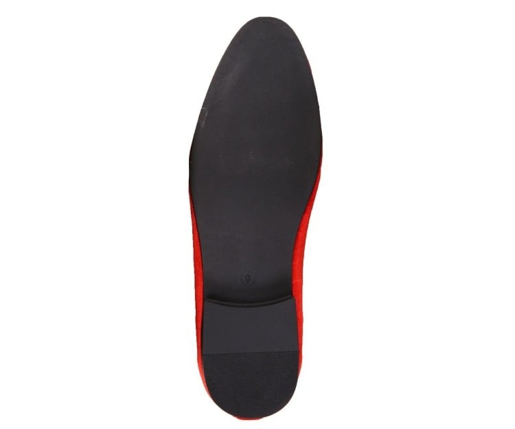 Amali Heath CrimSon Luxe Velvet Smoking Slippers Men’s Red Velvet Smoking Slippers by Amali – Don't Panic Shoes