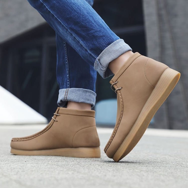 Amali Jason 2 Men's Maple Tan Suede Limited Edition Ankle Boots Boots by Amali – Don't Panic Shoes