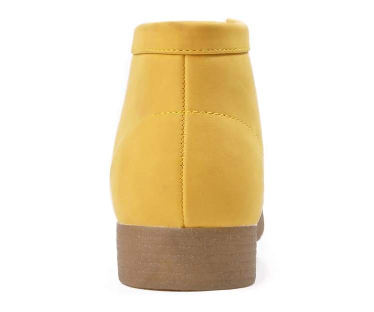 Amali Jason 2 Men's Mustard Yellow Suede Limited Edition Ankle Boots Boots by Amali – Don't Panic Shoes