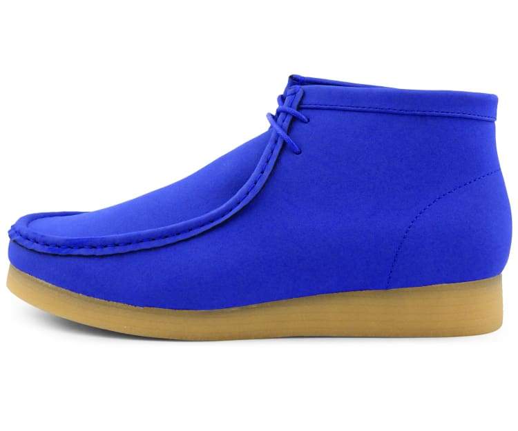 Amali Jason 2 Men's Royal Blue Suede Limited Edition Ankle Boots Boots by Amali – Don't Panic Shoes