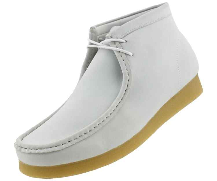 Amali Jason 2 Men's White Suede Limited Edition Ankle Boots Boots by Amali – Don't Panic Shoes