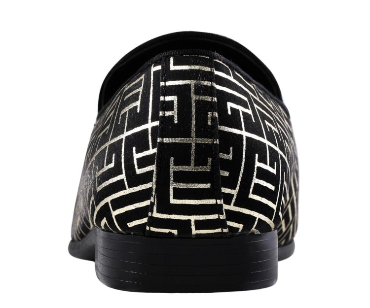 Amali Kazimar Luxe Slip On LoaferS Men’s Leather Smoking Slippers by Amali – Don't Panic Shoes