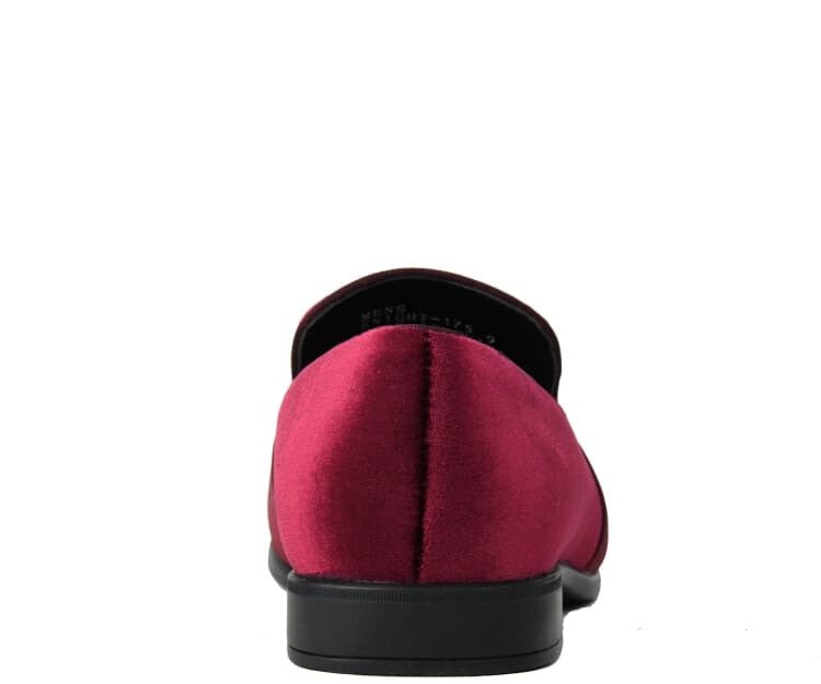 Amali Knight Burgundy Velvet Elegance LoaferS Men’s Velvet Smoking Slippers by Amali – Don't Panic Shoes