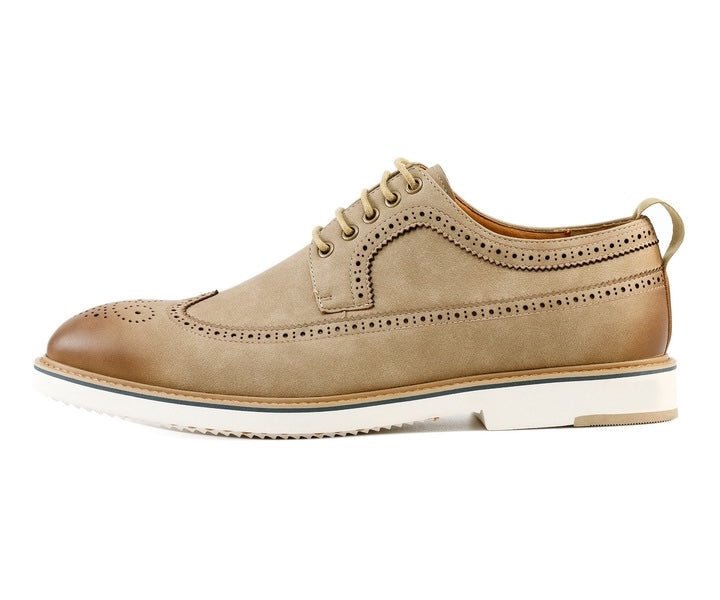 Amali Lian Taupe Hybrid Derby ShoeS Men’s Suede Oxfords by Amali – Don't Panic Shoes